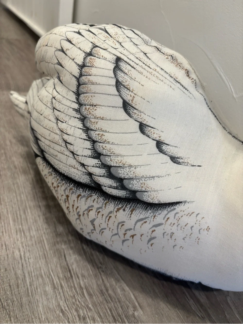 Vintage White Swan Decorative Throw Pillow
